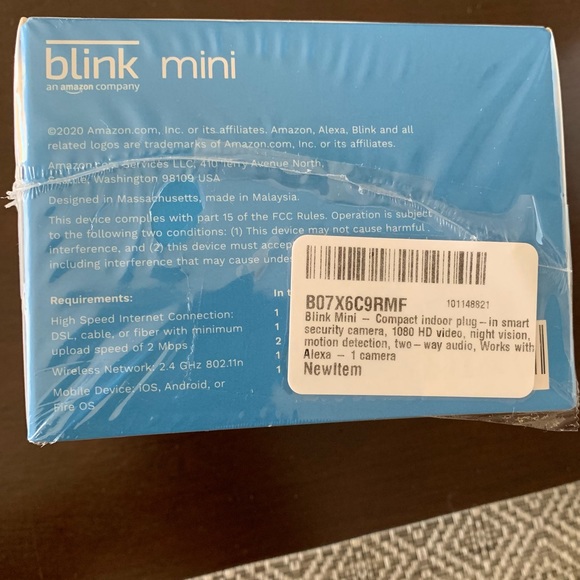 Blink mini indoor HD plug-in camera. - Picture 2 of 3